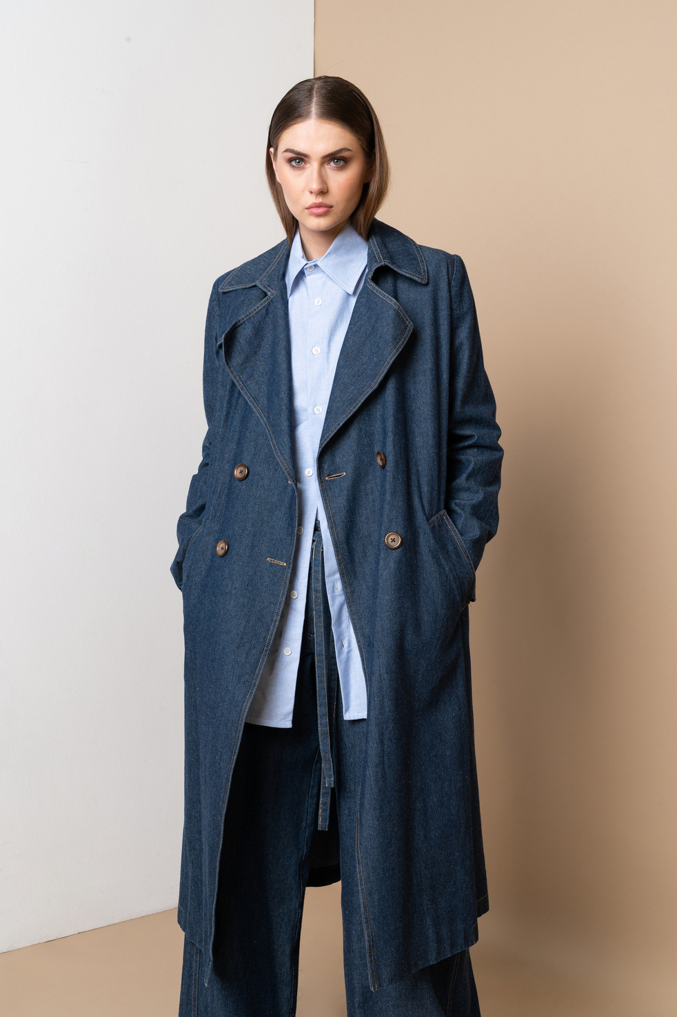 Denim Trench Coat – The Line Project
